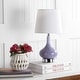 preview thumbnail 5 of 6, SAFAVIEH Kids Lighting 18-inch Amy Purple Mini Gourd Table Lamp