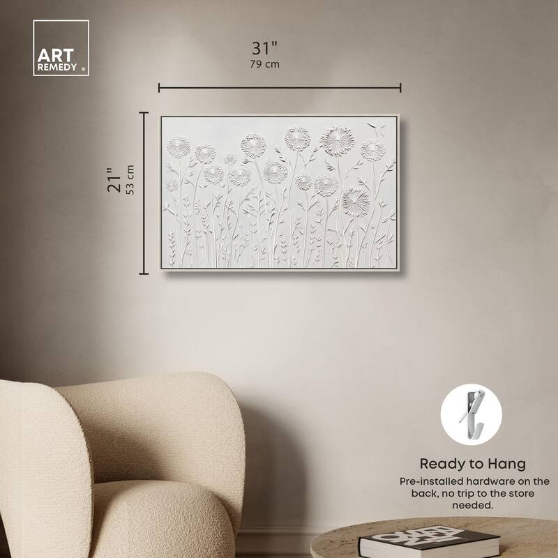 Floral Lace II Canvas by Art Remedy