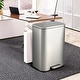 preview thumbnail 49 of 48, Fingerprint-Proof Commercial Trash Can, Stainless Steel, Soft-Close Lid, Foot Pedal, Indoor Recycling,for Kitchen/Office