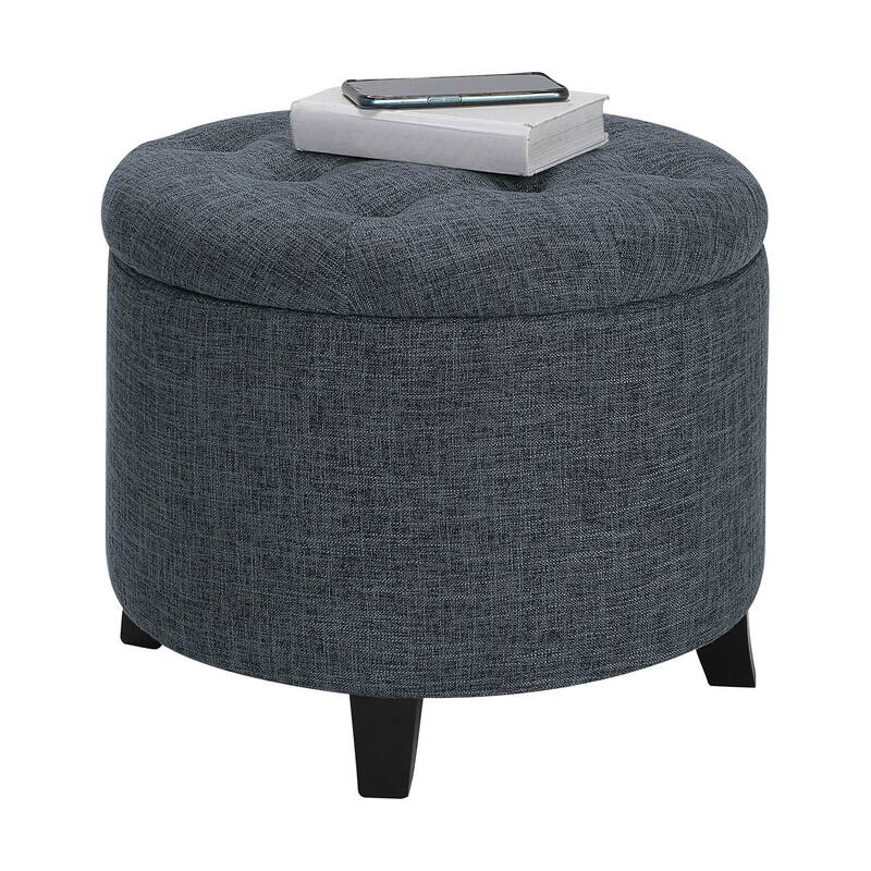Convenience Concepts Designs4Comfort Round Storage Ottoman