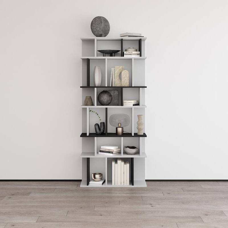 Palermo Bookcase - White/Black