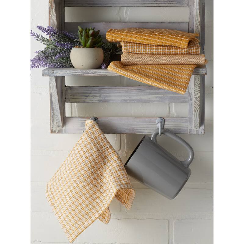 DII Asst Vintage Red Dishcloth (Set of 5)