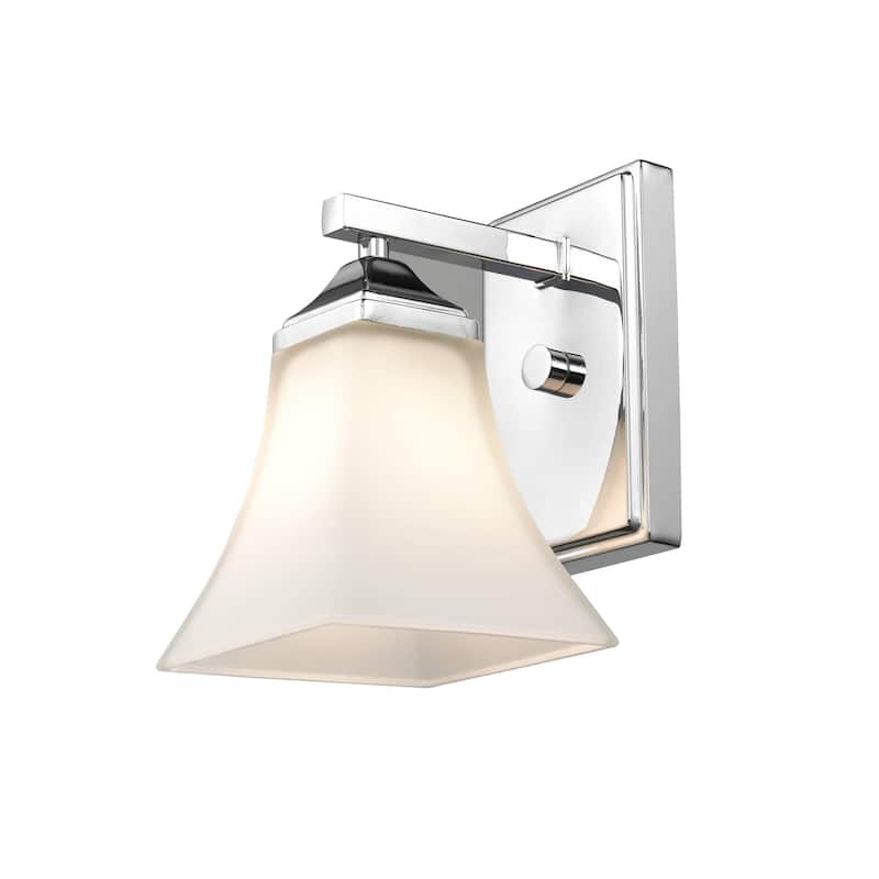 Millennium Lighting Metal 1 Light Wall Sconce with Etched White Glass