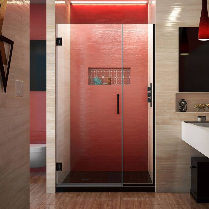 DreamLine Unidoor Plus 38-38 1/2 in. W x 72 in. H Frameless Hinged Shower Door - 38" - 38.5" W