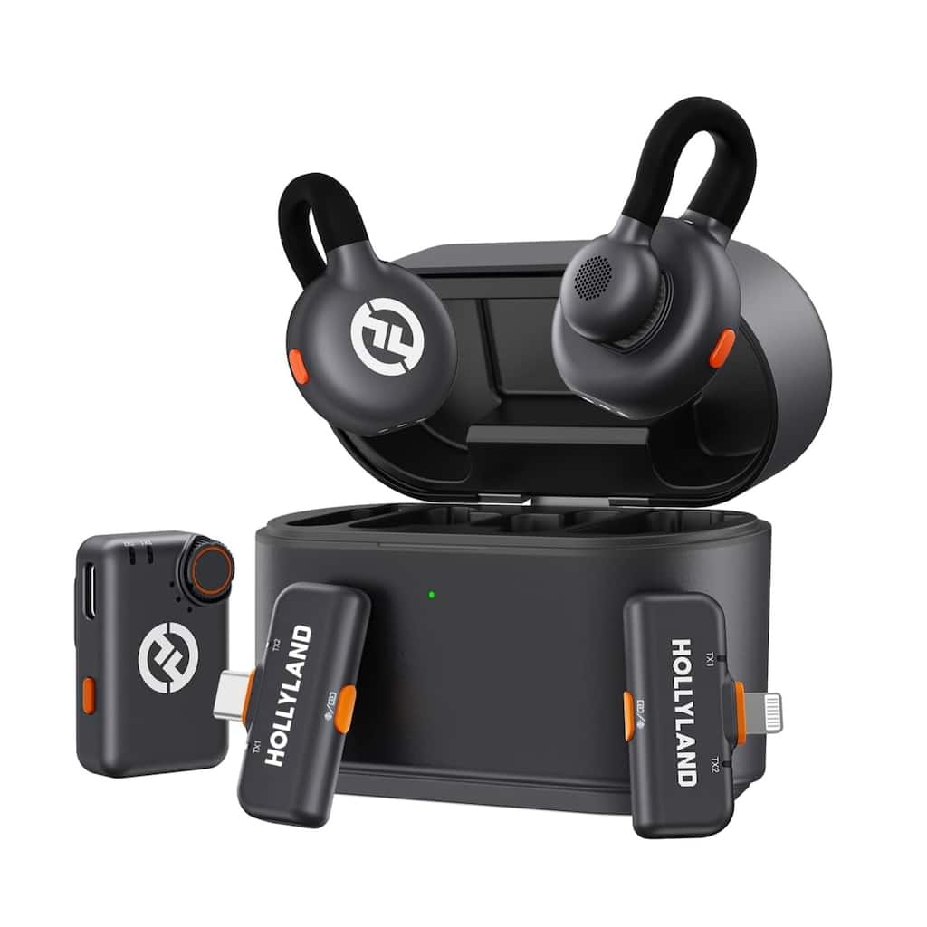Hollyland Lark M2S Ultimate Combo (Camera RX+USB-C RX+Lightning RX) Wireless Lavalier Microphone