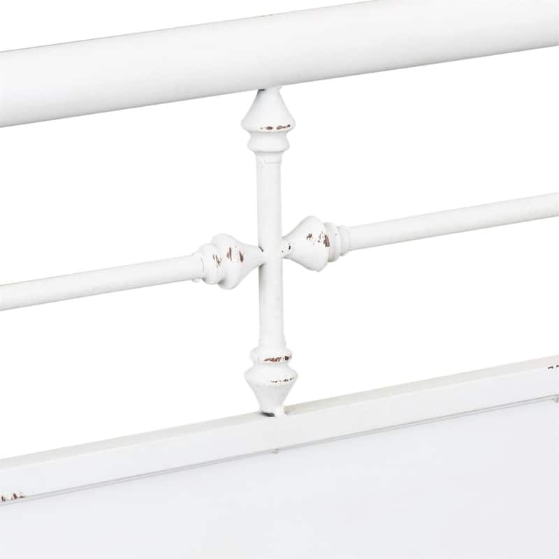 Vintage Series Distressed Metal Twin Metal Bed