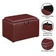 preview thumbnail 9 of 48, Convenience Concepts Designs4Comfort Accent Storage Ottoman with Reversible Tray