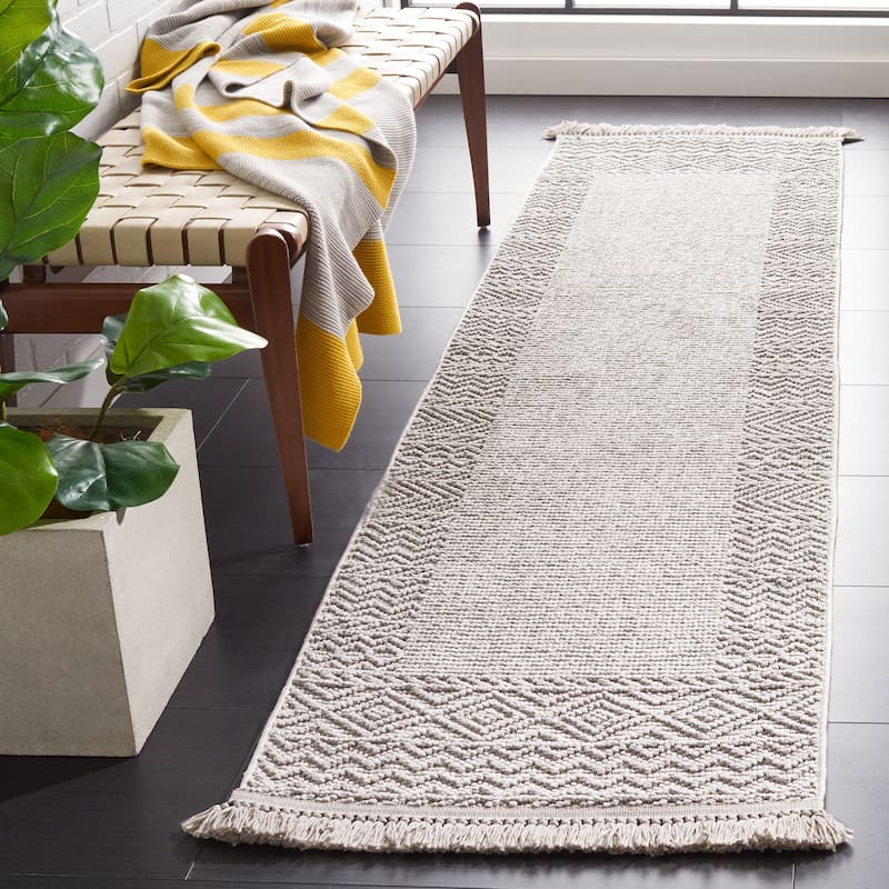 SAFAVIEH Camden Gioula Rustic Rug - 2'2" x 8' Runner - Grey