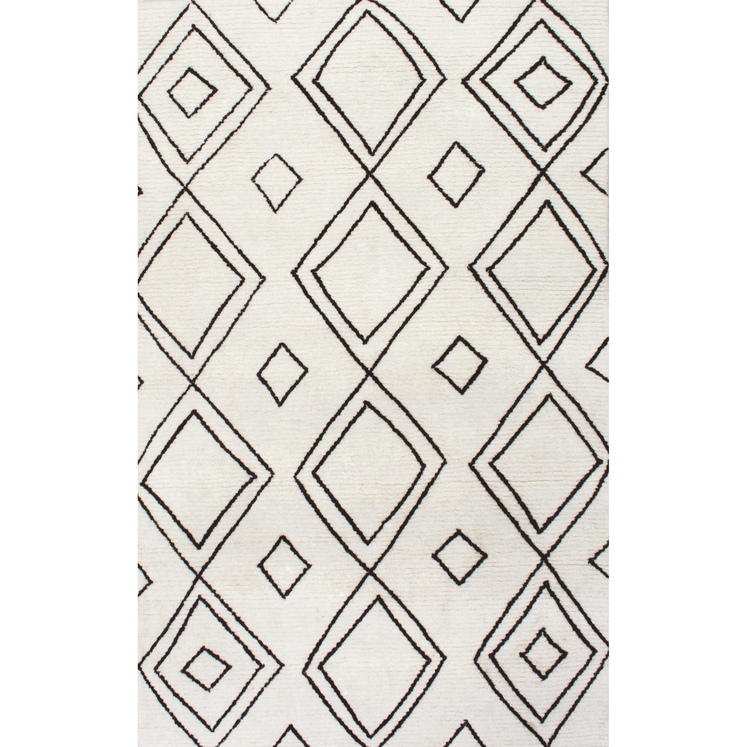 Nuloom Handmade Moroccan Diamond Trellis Wool Natural Rug On Sale Overstock 22802030