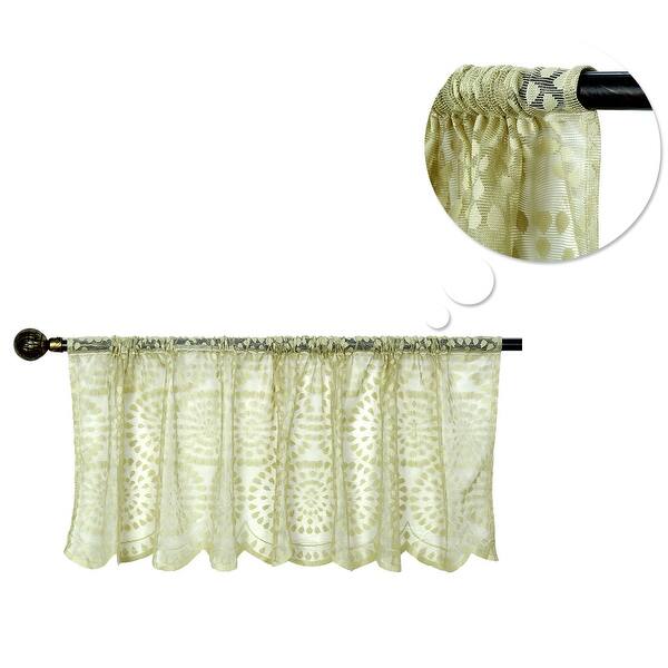 Shop Polyester Short Drapery Curtain Window Valance Green 60 Inch