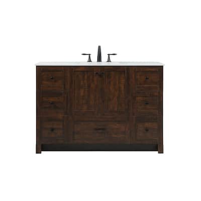 Elegant Lighting VF2848 Soma 48" Free Standing Single Basin Vanity Set