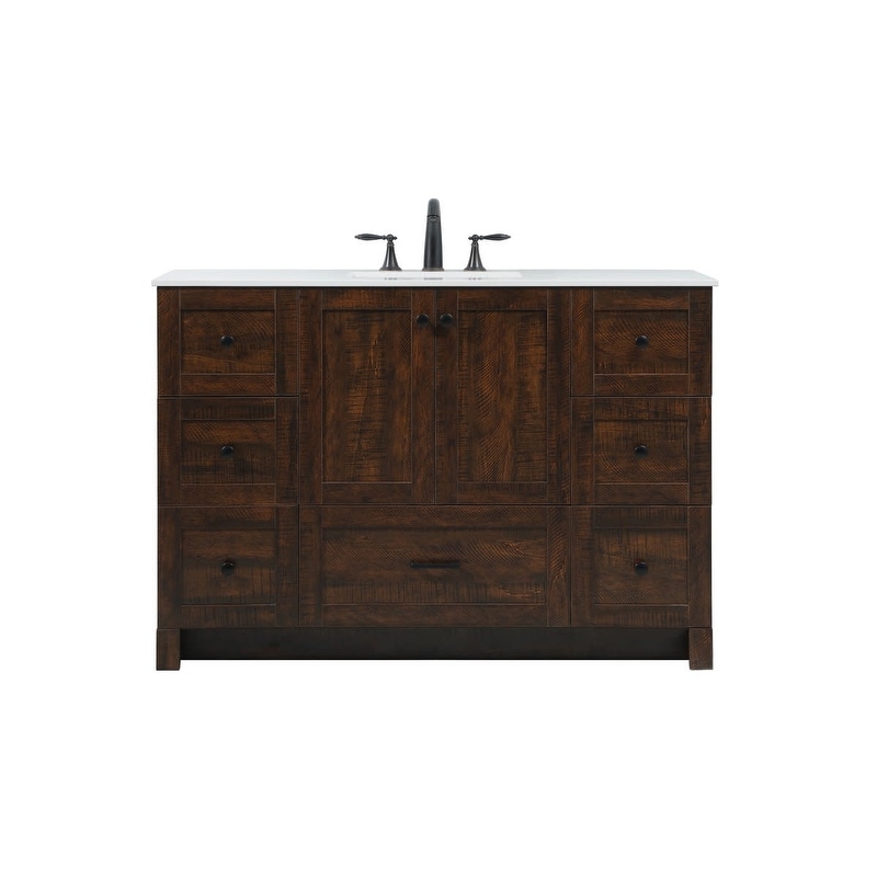 Elegant Lighting VF2848 Soma 48" Free Standing Single Basin Vanity Set