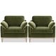 preview thumbnail 20 of 23, Pasadena 36" Wide Modern Farmhouse Velvet Accent Arm Chair