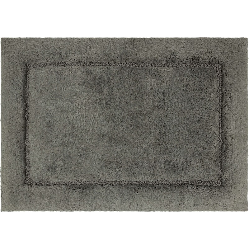 100% Plush Cotton Regency Bath Rug by Mohawk Home Machine Washable, Non-Skid Latex Backing - 2' x 5' - Cool Gray