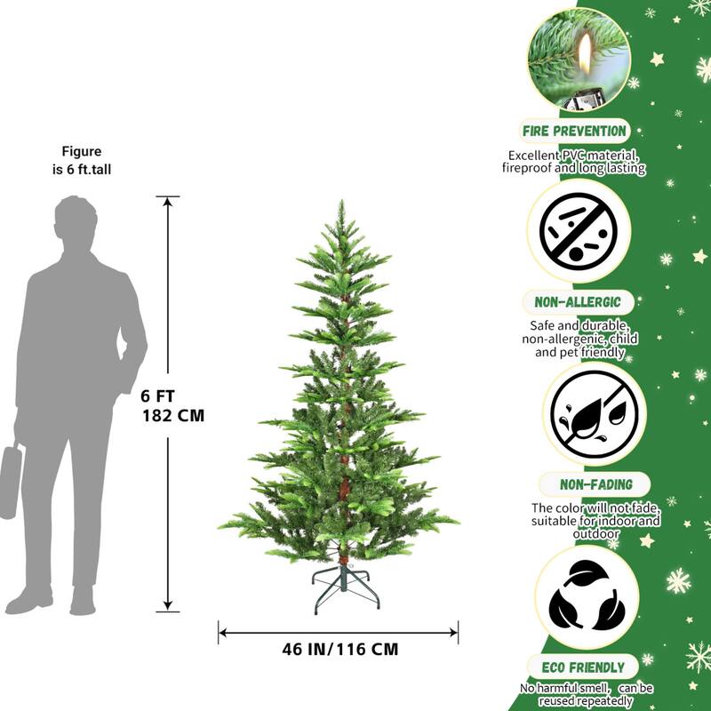 PE&PVC Christmas Tree (with Lights)