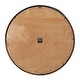 preview thumbnail 16 of 15, Brown Wooden Decorative Wall Clock with Gold Accents