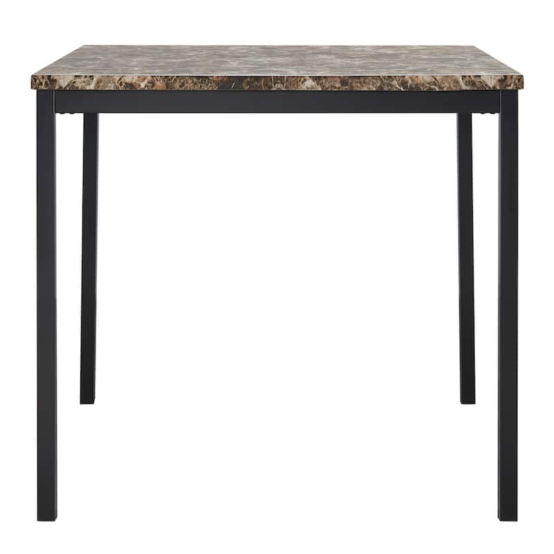 Darcy Faux Marble/ Black Metal Counter Height 5-piece Dining Set by iNSPIRE Q Bold