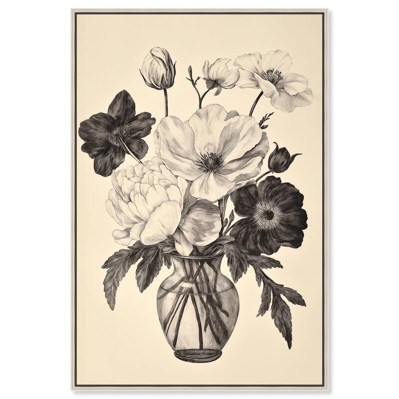 Antique Aria Canvas by Art Remedy - Silver - 24" x 36"
