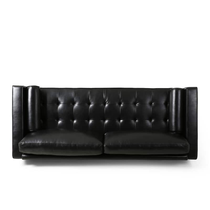 Malinta Contemporary Tufted 3 Seater Sofa by Christopher Knight Home - 82.25" L x 33.00" W x 33.00" H