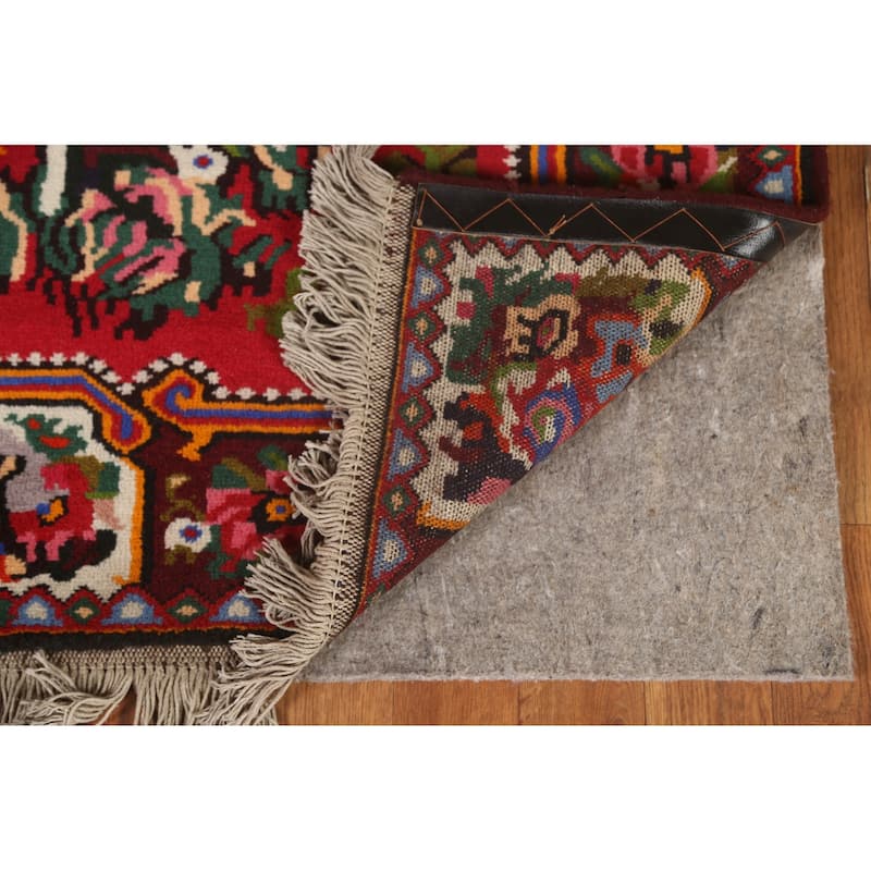 Hand Knotted Oriental 100% Wool Carpet Traditional Floral Pink Bakhtiari Area Rug - 5' 3'' X 3' 7''