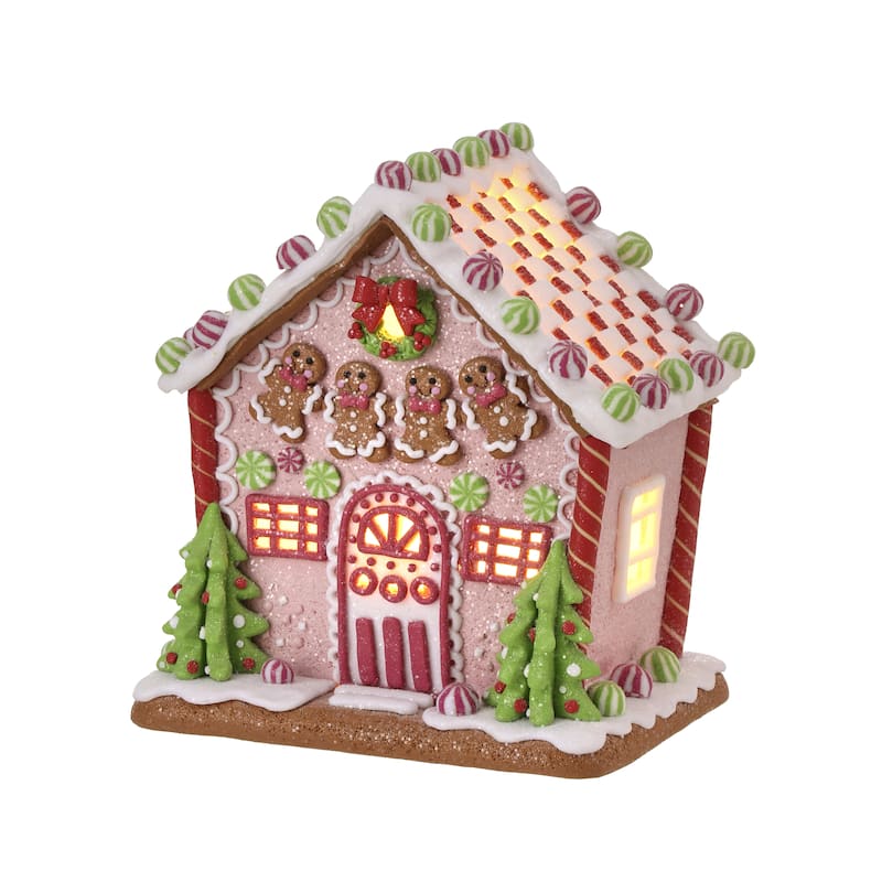 8.5" LED Marshmallow Treats House