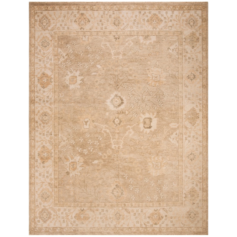 SAFAVIEH Hand-knotted Izmir Pasqua Traditional Oriental Wool Rug with - 10' x 14' - Gold/Ivory