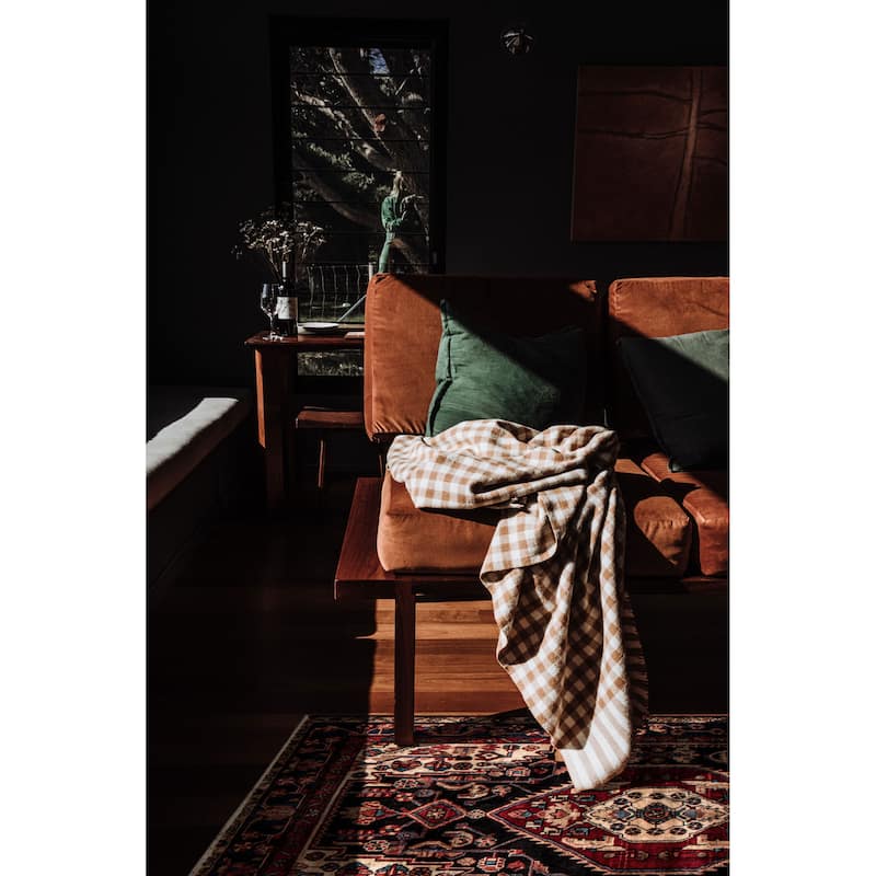 ECARPETGALLERY Hand-knotted Anatolian Vintage Black, Red Wool Rug - 4'4 x 7'5