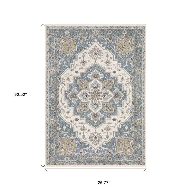 HomeRootsMedallion Traditional Runner Area Rug