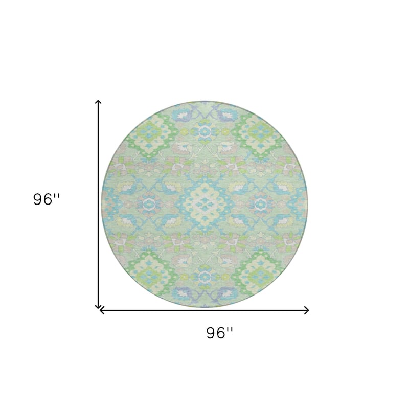 HomeRoots Oriental Traditional Rectangle Outdoor Rug