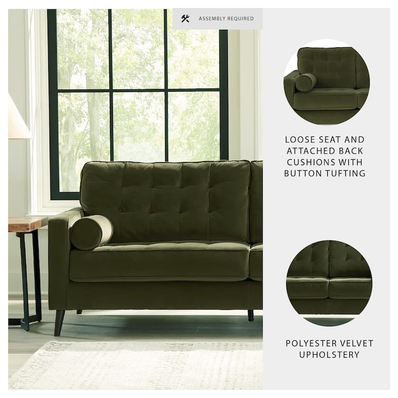 Signature Design by Ashley Reveon Lakes Green Sofa - 87" W x 38" D x 38" H