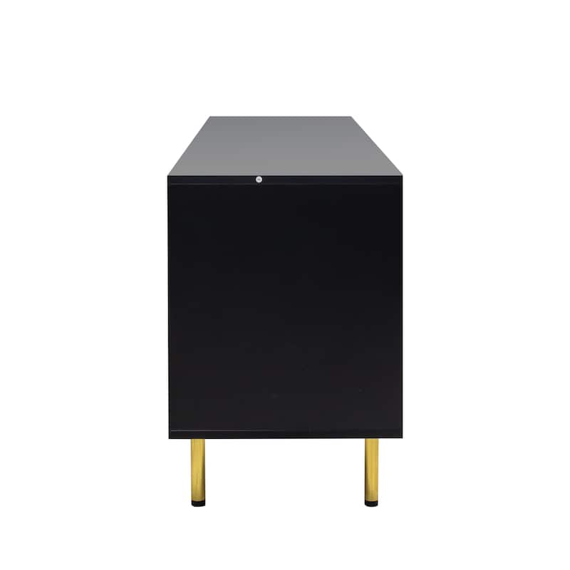 Modern TV Stand for TVs Up to 80" with Large Storage Cabinet