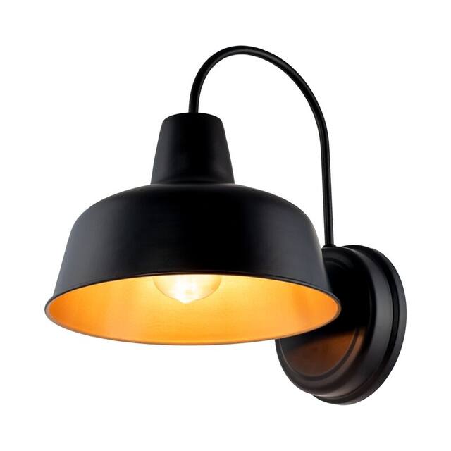 1-Light Outdoor Barn Light With Dark Bronze finish - 10.54"x12.69"x13"