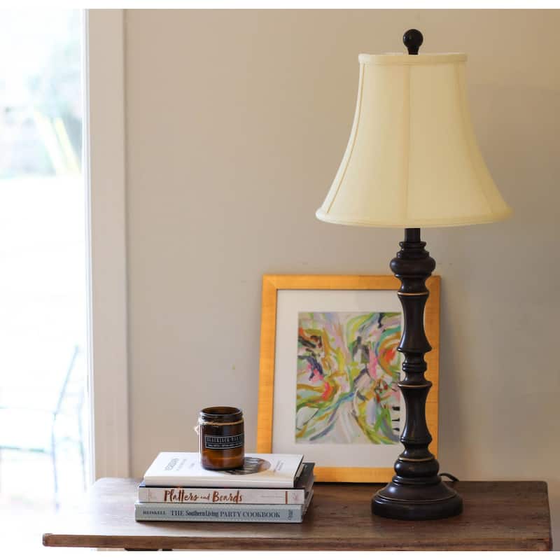HomeRoots12" Antique White Premium Bell Monay Shantung Lampshade - 12