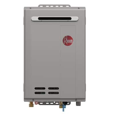 Rheem RTG-95XLN-3 High Efficiency Non-Condensing Outdoor Tankless Natural Gas Water Heater, 9.5 GPM - 20.75x13.5x9.4