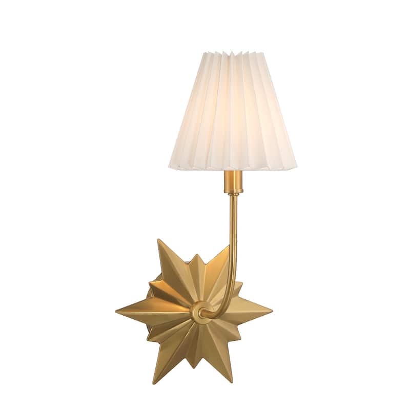 Savoy House 9-4408-1 Crestwood 16" Tall Bathroom Sconce - Warm Brass