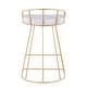 preview thumbnail 7 of 17, Canary Contemporary Counter Stool in Gold and Velvet (Set of 2)