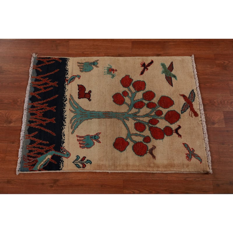 Traditional Kazak Oriental Foyer Rug Handmade Wool Carpet - 2'0"x 3'0"