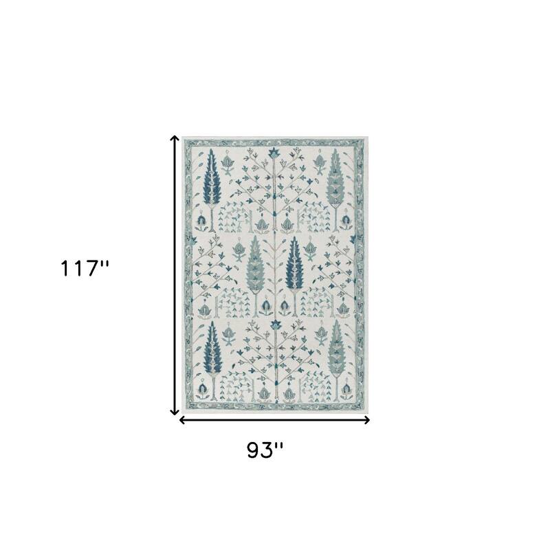 Dahoy Hand Tufted Floral Traditional Area Rug By HomeRoots