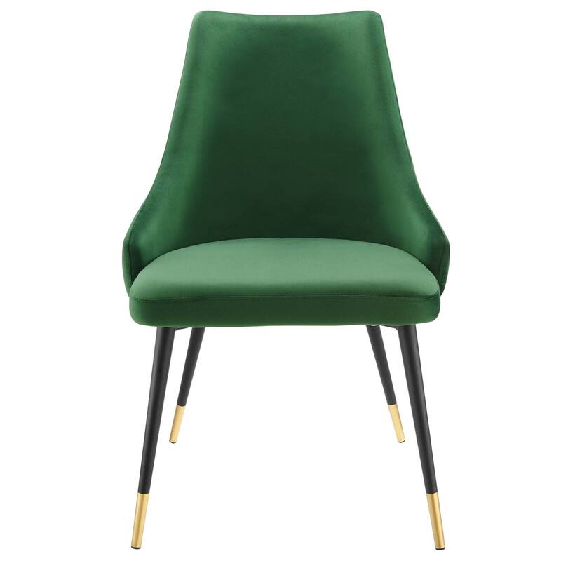 Modway Adorn Dining Side Chair Performance Velvet in Navy, Set of 2