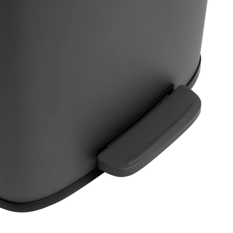 Qualiazero 13.2 Gallon + 3.2 Gallon Rectangular Step Can Combo - Matte White