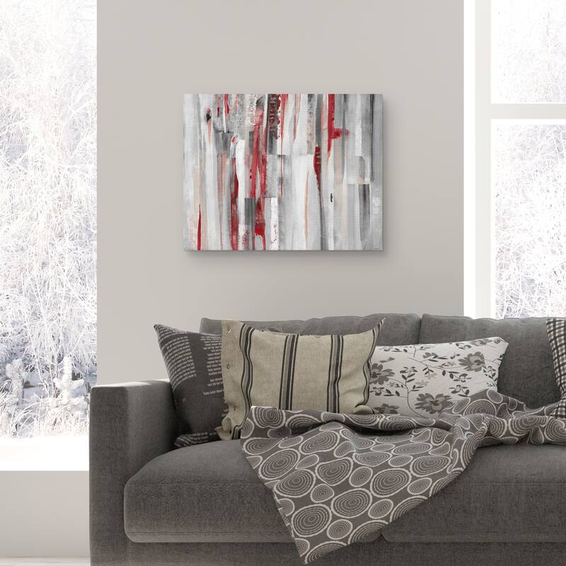Crimson Strides by Jill Martin Canvas Art Print