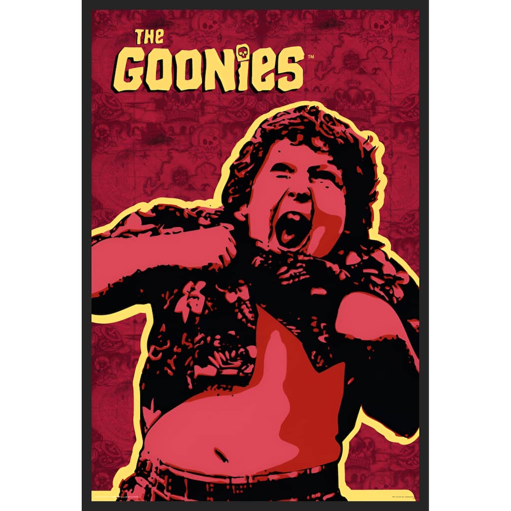 Goonies - Truffle Shuffle  Framed Art Poster - 24 x 36 Inch
