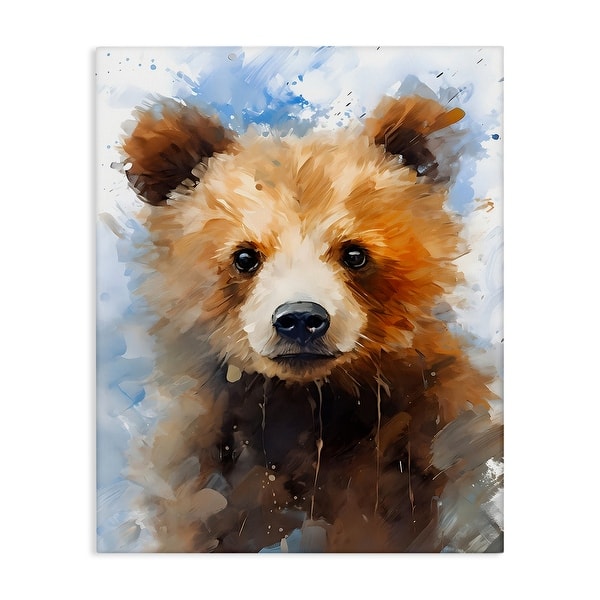 slide 2 of 10, Stupell Woodland Nursery Bear Canvas Wall Art Design By Franklyn Gregory 16 x 20