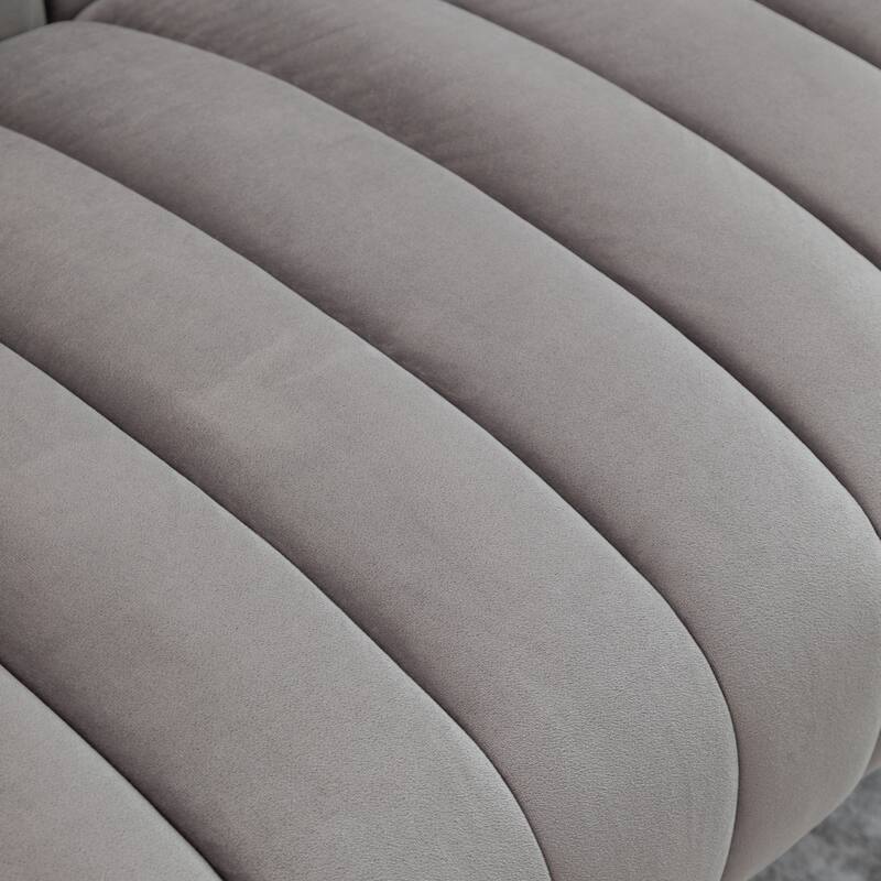 SEYNAR Velvet Upholstered Accent Chair and Loveseat Set