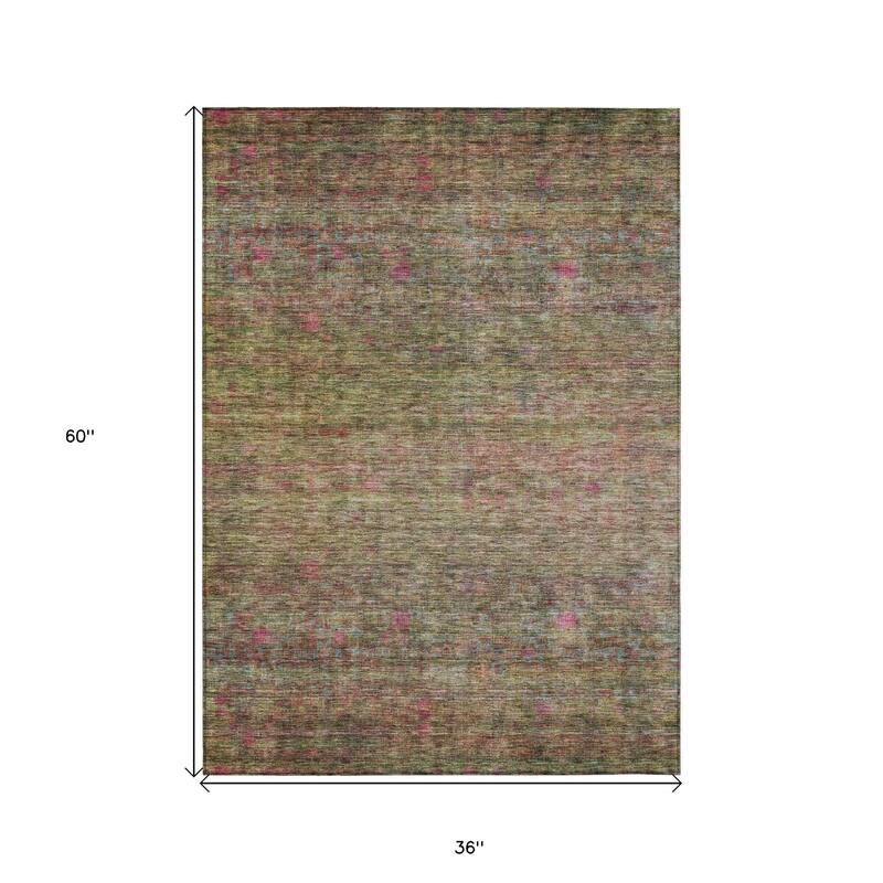 HomeRoots Floral Transitional Rectangle Outdoor Rug