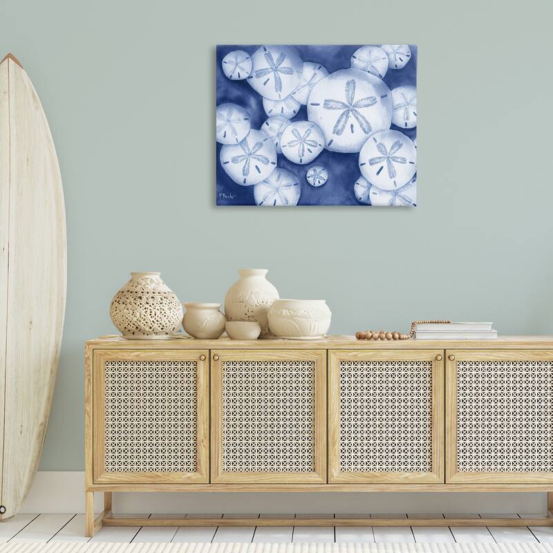 Stupell Watercolor Style Sand Dollars Canvas Wall Art Design By Paul Brent