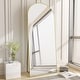 preview thumbnail 1 of 11, Arched Wall Mounted Full Length Mirror Large Standing Mirror 71"x30" - Gold