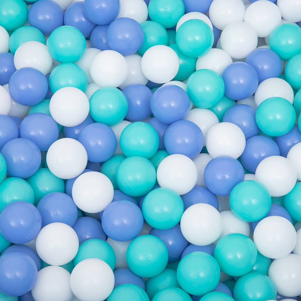 Ball Pit Balls 1000 Count for Kids, Colorful Phthalate Free BPA Free Baby Toddler Play Balls for Kids Toddlers - Blue&White
