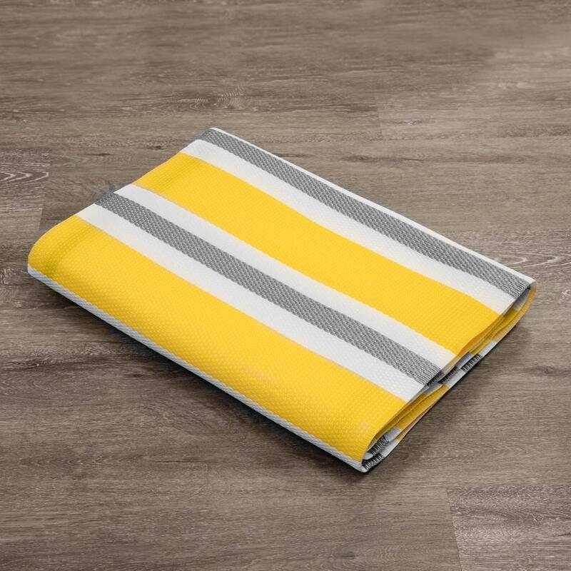 Lalune Beach Stripe Indoor Outdoor Area Rug