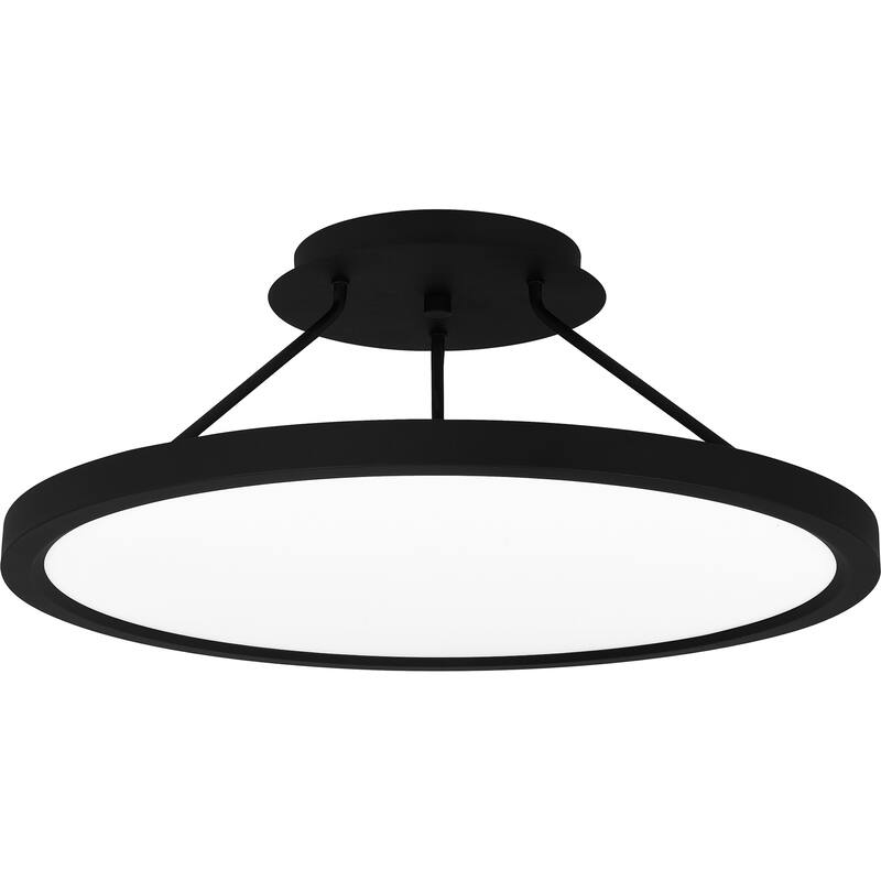 Outskirts Integrated LED Earth Black Semi-Flush Mount - Earth Black